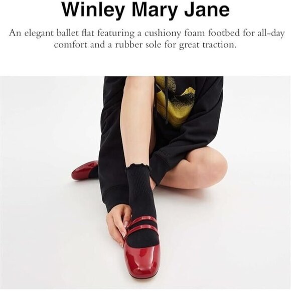 Coach Women's Ruby Double Strap Mary Jane Flat Pumps Closed Square Toe - Picture 2 of 6